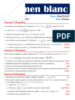 Examen Blanc 2 Bac PC-SVT