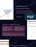 Equilibrium of Concurrent Forces