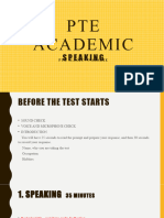 PTE ACADEMIC Speaking