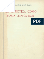 La Semiotica Como Teoria Linguistic A 0