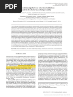 The Relationship Between Behavioral Addiction and The Five Factor Model of Personality