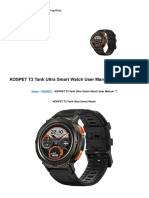 t3 Tank Ultra Smart Watch Manual