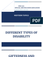 SPEd Midterm Topics