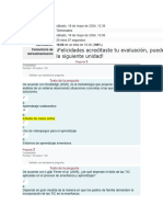 Examen Unidad Dos 1° y 2° Intento