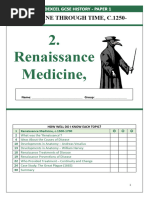 Renaissance Medicine Work Booklet NEW 2021