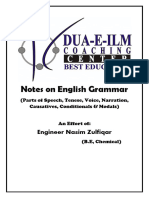 English Grammar Notes (Sir Nasim Zulfiqar)