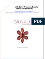 Calculus With Early Transcendentals 1St Edition Paul Sission Online Ebook Texxtbook Full Chapter PDF