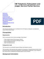 UCCX CUCM Troubleshoot CM Telephony Subsystem