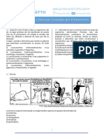Questões Protozoários e Doenças Protozoóticas