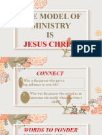 The Model of Ministry Is Jesus Christ