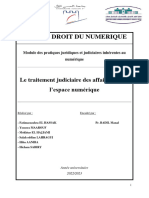 Le Traitement Judiciaire Des Affaires Liées À L'espace Numérique