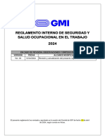 REG-SSO-001 Reglamento Interno de Seguridad y Salud Ocupacional en El Trabajo - RISSOT 2024 v. 0