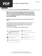 Biomass For Dual-Fuel Syngas Diesel Power Plants. Part I The Effect of Preheating On Characteristics of The Syngas Gasification of Municipal Solid Wa