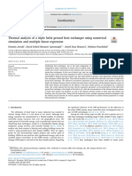 Thermal Analysis of A Triple Helix Ground Heat Exchanger Using Numerical