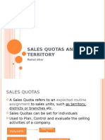 Sales Quotas and Territory