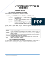 Chapitre 2 VARIABLES ET TYPES DE DONNEES