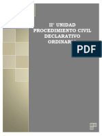 Ii Unidad - Procedimiento Civil Declarativo Ordinario