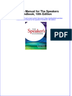 PDF Solution Manual For The Speakers Handbook 10Th Edition Online Ebook Full Chapter