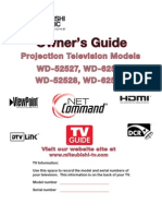 Owner's Guide: Projection Television Models WD-52527, WD-62527 WD-52528, WD-62528