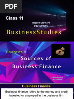 Chapter 7 Sources of Business Finance Rajesh Gidwani