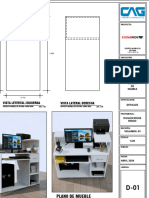 Plan0 de Mueble: Vista Letertal Izquierda Vista Lateral Derecha