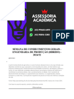 Semana de Conhecimentos Gerais - Engenharia de Produção (Hbrido) - 2024 52