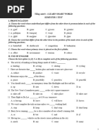 Semester 1 Test