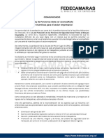 Comunicado Fedecamaras Ley de Pensiones