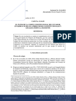 Setencia CASO No. 12 16 IS