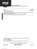 Cambridge International Advanced Subsidiary and Advanced Level