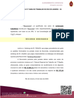 Ao Douto Juizo Da 51 Vara Do Trabalho Do Rio de Janeiro - RJ