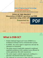 Generation of DSB-SC Spectrum and SSB Spectrum Using Scilab Software