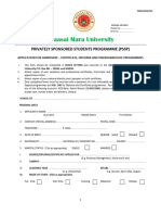 Undergraduate Application Form Digitallised