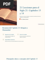 21 Lecciones para El Siglo 21 Capitulos 13 y 14