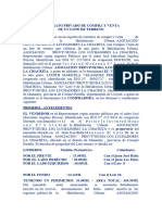 Contrato Privado de Compra y Venda de Un Lote de Terreno (Chacrita)