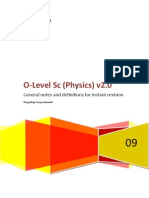 O Level Physics Quick Revision