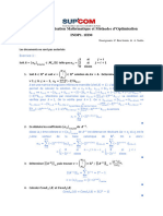 Examen Optimisation Convexe