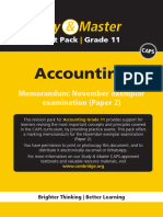 GR11 Accounting Practice Exam Memorandum November Paper 2-1 PDF