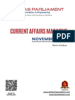 Current Affairs Magazine November 2023 WWW Iasparliament Com