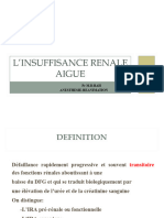 L'Insuffisance Renale Aigue: PR M.D.Bah Anesthesie-Reanimation