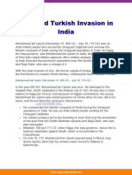 Arab and Turkish Invasion in India Upsc Notes 25