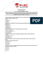 PREBOARD EXAMINATIONS Abuyog Community College QUESTIONNAIRE