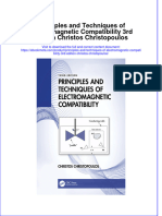 Ebook Principles and Techniques of Electromagnetic Compatibility 3Rd Edition Christos Christopoulos Online PDF All Chapter