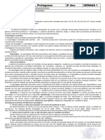 8° Ano - L. Portuguesa - TRILHA - Semana 01