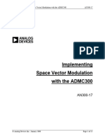 Implementating Space Vector Modulation ADMC300