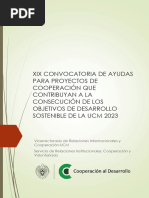 Revista de La Xix Convocatoria de Ayudas para Proyectos de Cooperación