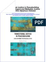 Ebook Transitional Justice in Peacebuilding Actor Contingent and Malleable Justice 1St Edition Djeyhoun Ostowar Online PDF All Chapter