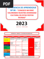 EDA 6 - Planificador Semanal - Primer Grado