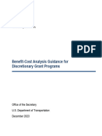 USDOT Benefit Cost Analysis Guidance 2024 Update