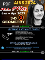 3D Geometry (Part 2) - JEE (Main) - 2024